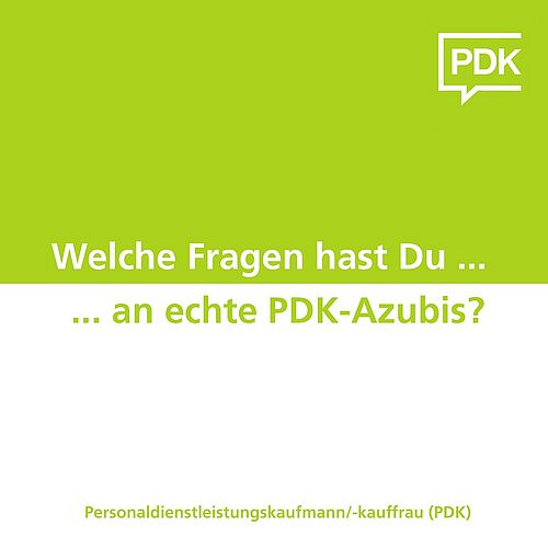 PDK-Azubis, die eine Ausbildung zum/r Personaldienstleistungskaufmann/kauffrau (PDK) absolvieren, haben viele Gesichter:...